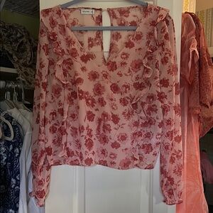 Floral Pink Blouse
